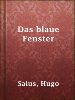 cover image of Das blaue Fenster